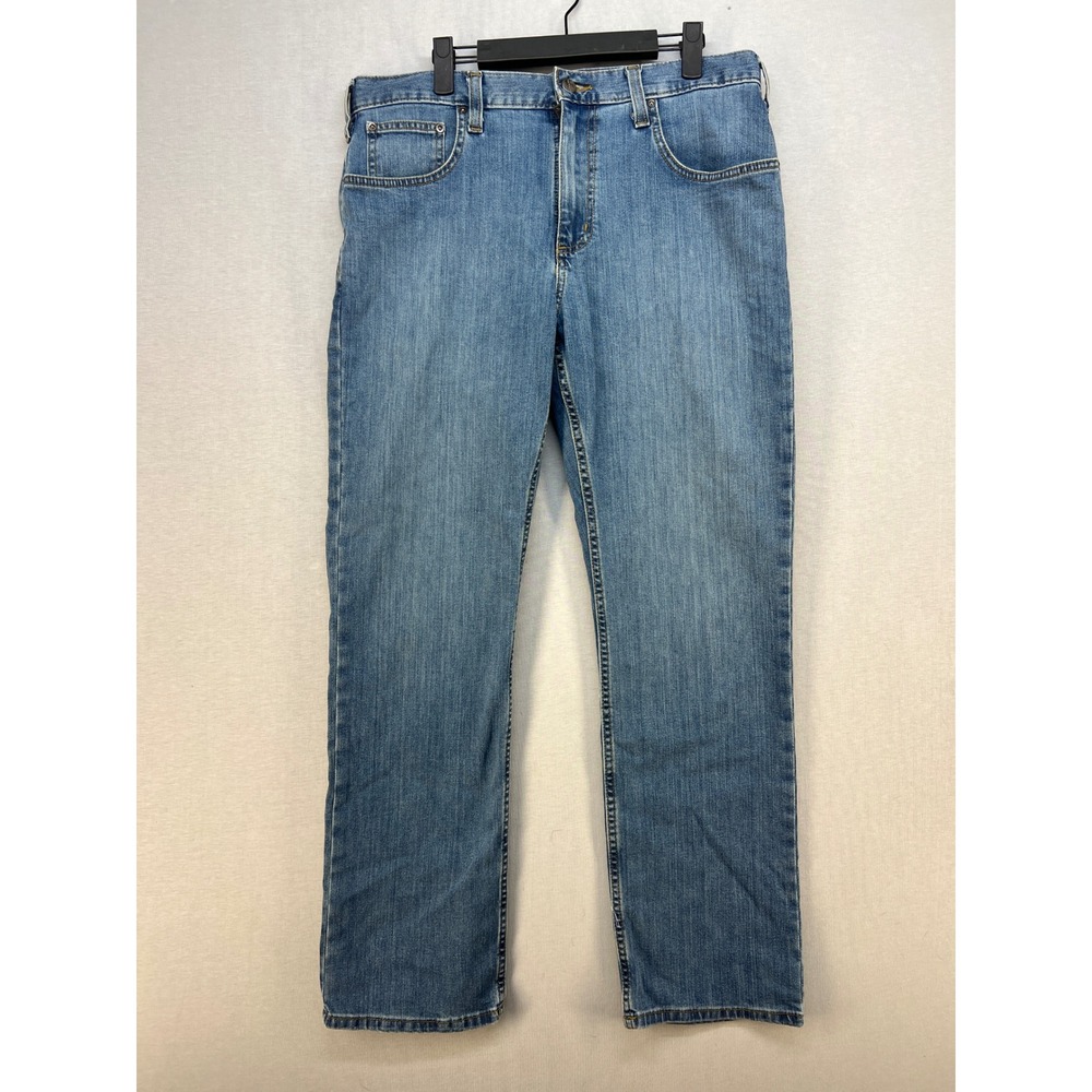 Carhartt Jeans Men 34x30 Blue Excellent Relaxed Fit Straight Leg Denim